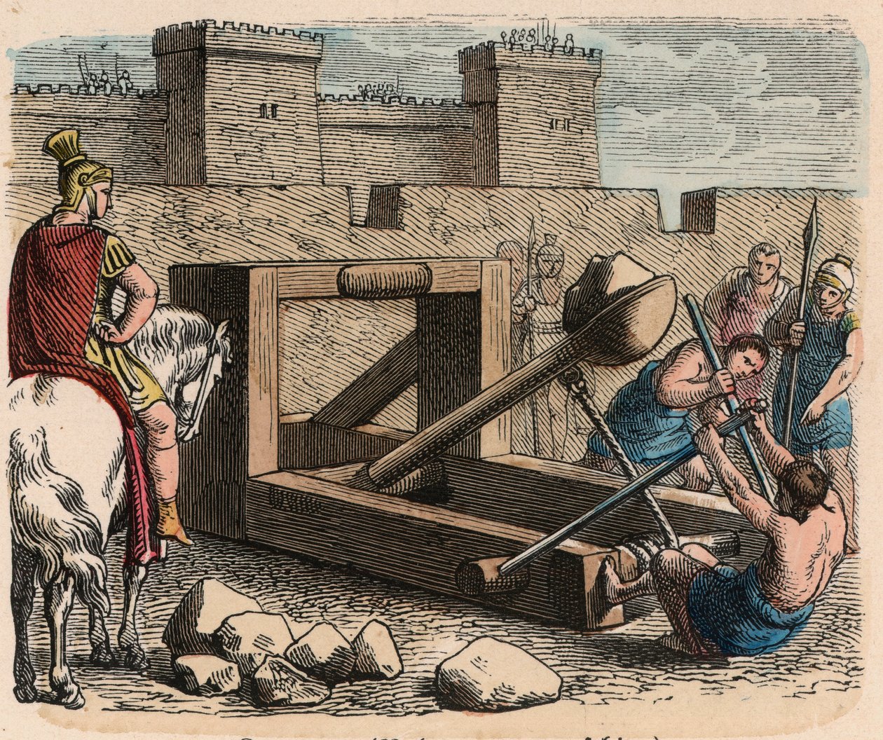 Starożytny Rzym: broń, katapulta autorstwa Heinrich Leutemann