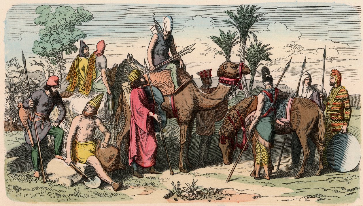 Old Orient/Persowie: perska sukienka wojskowa autorstwa Heinrich Leutemann