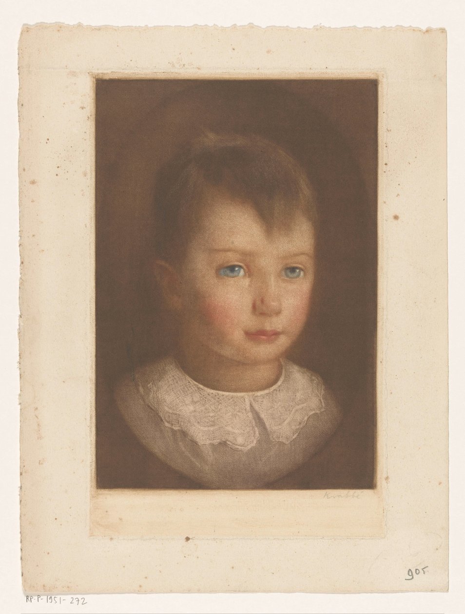 Portret nieznanego chłopca autorstwa Heinrich M. Krabbé