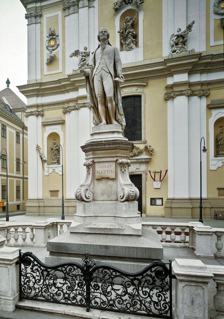 Pomnik w hołdzie austriackiemu kompozytorowi Franzowi Josephowi Haydnowi (1732-1809) zrealizowany przez Heinricha Nittera (1844-1892) 1887 Wiedeń, Austria autorstwa Heinrich Natter