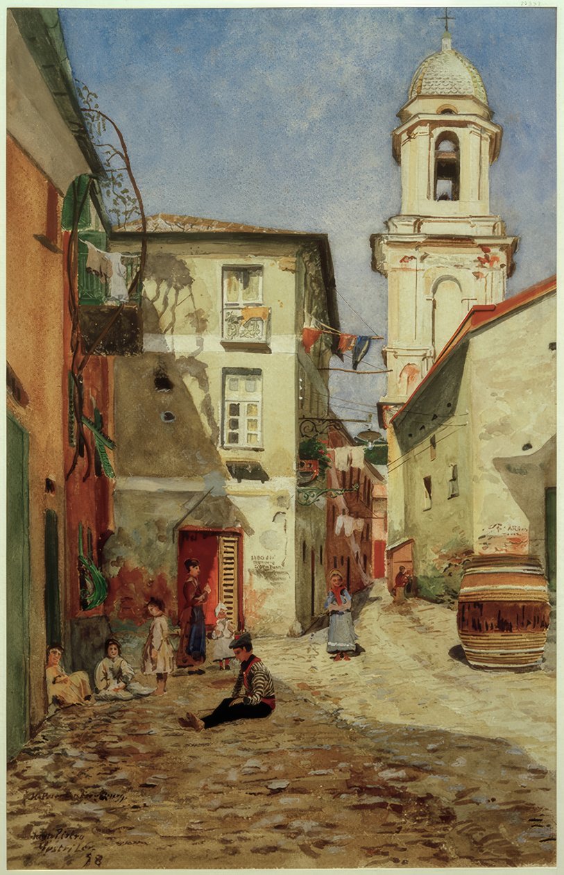 H.Petersen-Flensburg, ulica w Sestri Levante autorstwa Heinrich Petersen Flensburg