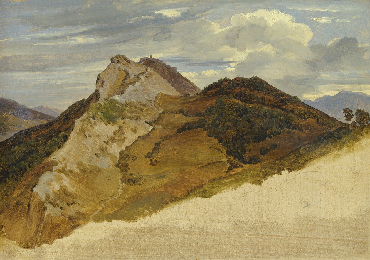W Civitella, 1822 (olej na papierze na płótnie) autorstwa Heinrich Reinhold