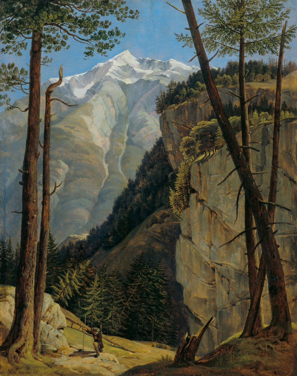 Watzmann z Wimbachtal autorstwa Heinrich Reinhold