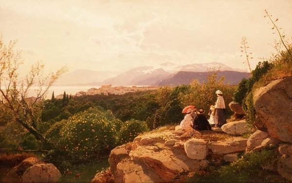 Scena alpejska autorstwa Heinrich Rudolf Schuster