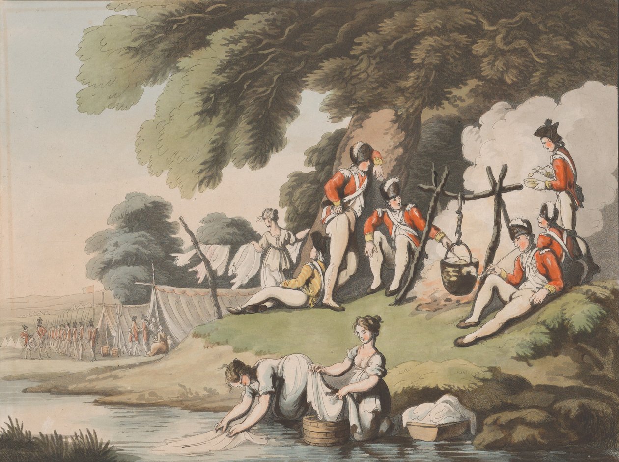 Żołnierze Gotowanie, 1 kwietnia 1798. autorstwa Heinrich Schutz