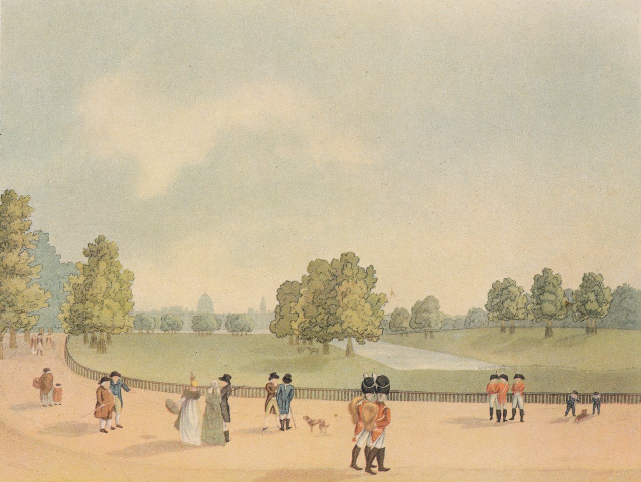 Park św. Jakuba, Westminster, Londyn, 1809 r. autorstwa Heinrich Schutz