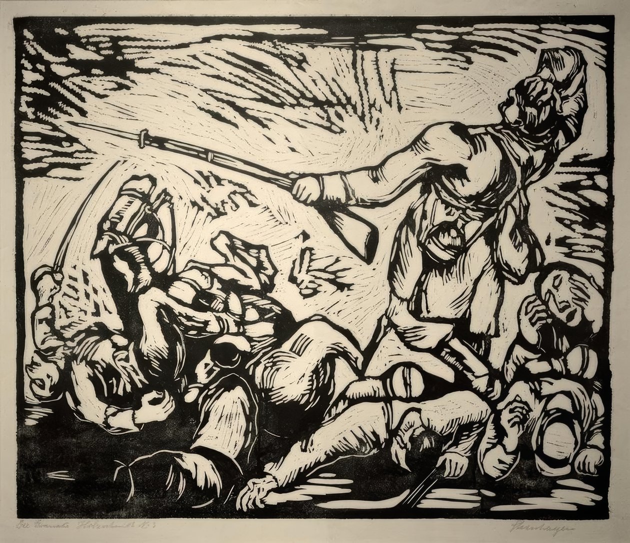 Scena wojny autorstwa Heinrich Steinhagen