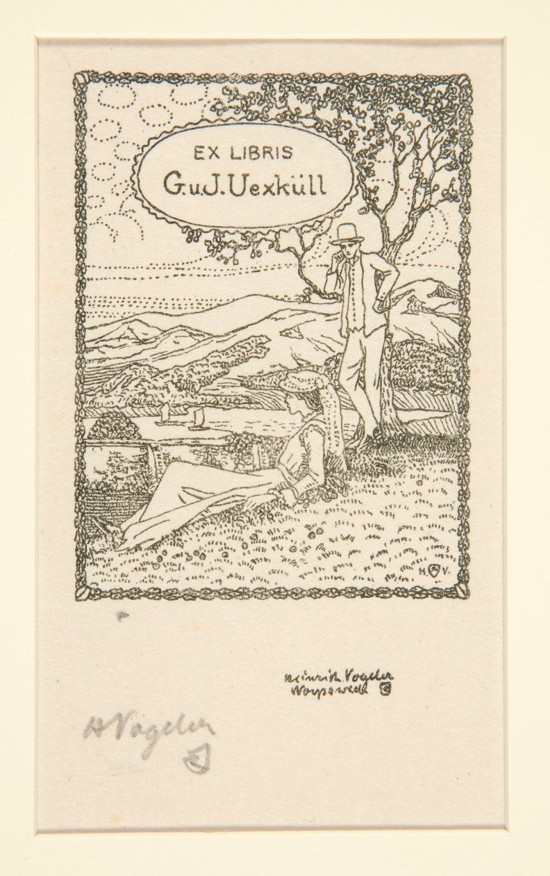 Ekslibrisy autorstwa Heinrich Vogeler