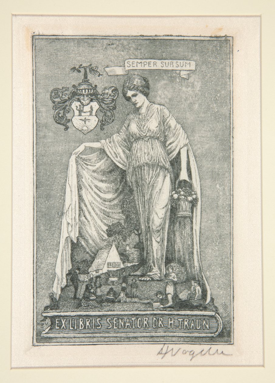 Ekslibrisy autorstwa Heinrich Vogeler