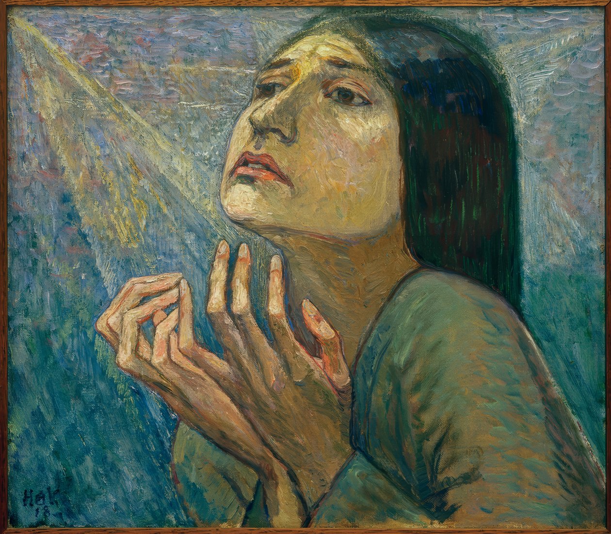 Portret tancerki Charlotte Bara autorstwa Heinrich Vogeler