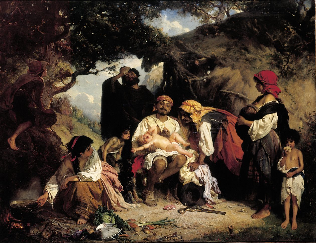Podrzutek, 1861 autorstwa Heinrich Wilhelm Schlesinger