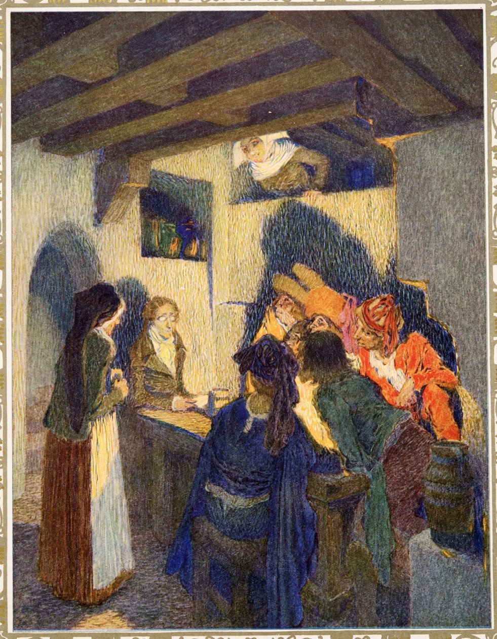 Kalosze fortuny z Opowieści Hansa Christiana Andersena, wyd. 1911 autorstwa Heinrich and Urban Lefler