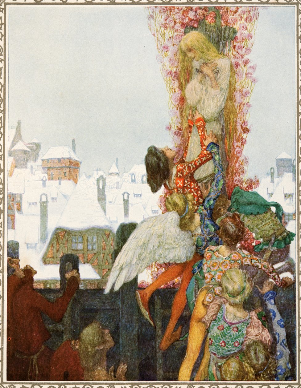 Dzikie łabędzie z Opowieści Hansa Christiana Andersena, wyd. 1911 autorstwa Heinrich and Urban Lefler