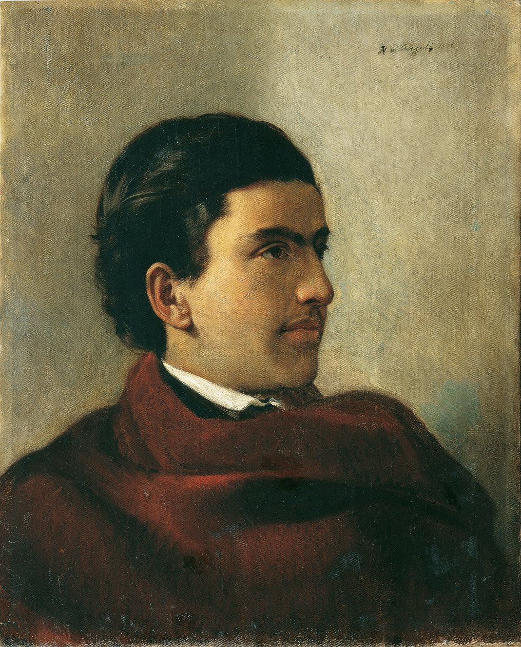Austriacki oficer Otto Pohl autorstwa Heinrich von Angeli