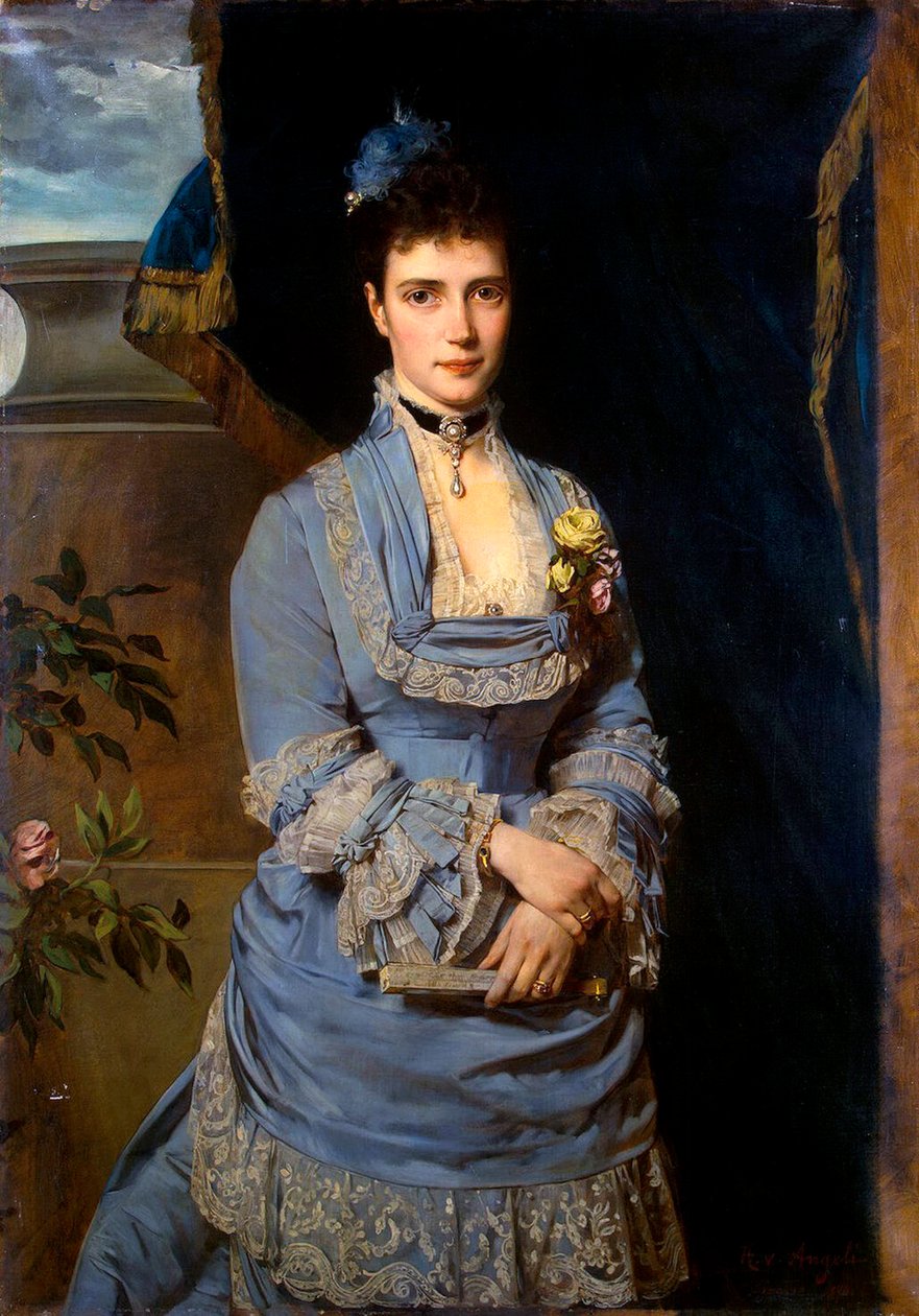 Portret wielkiej księżnej Marii Fiodorowny, księżnej Dagmar Danii, 1847-1928, 1874. autorstwa Heinrich von Angeli