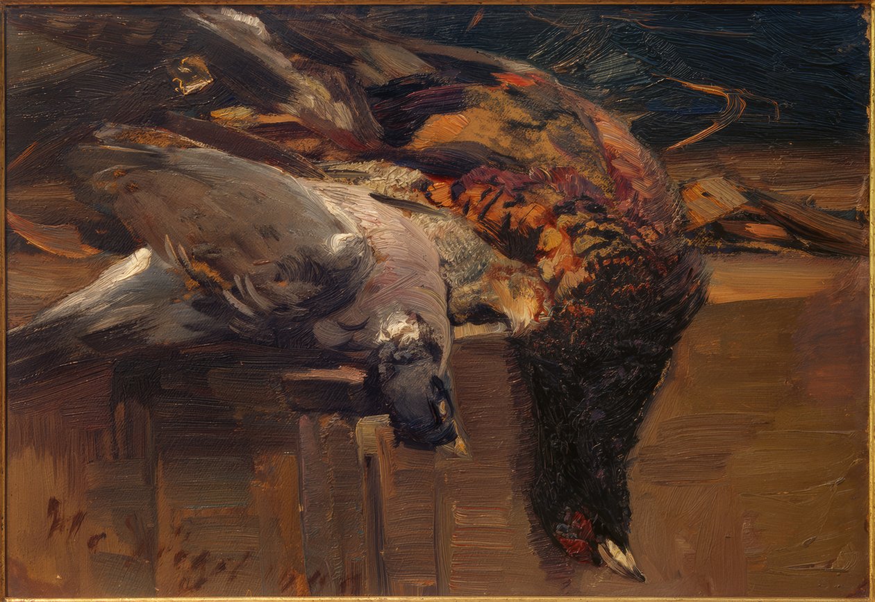 Zabita zwierzyna płowa autorstwa Heinrich von Zügel
