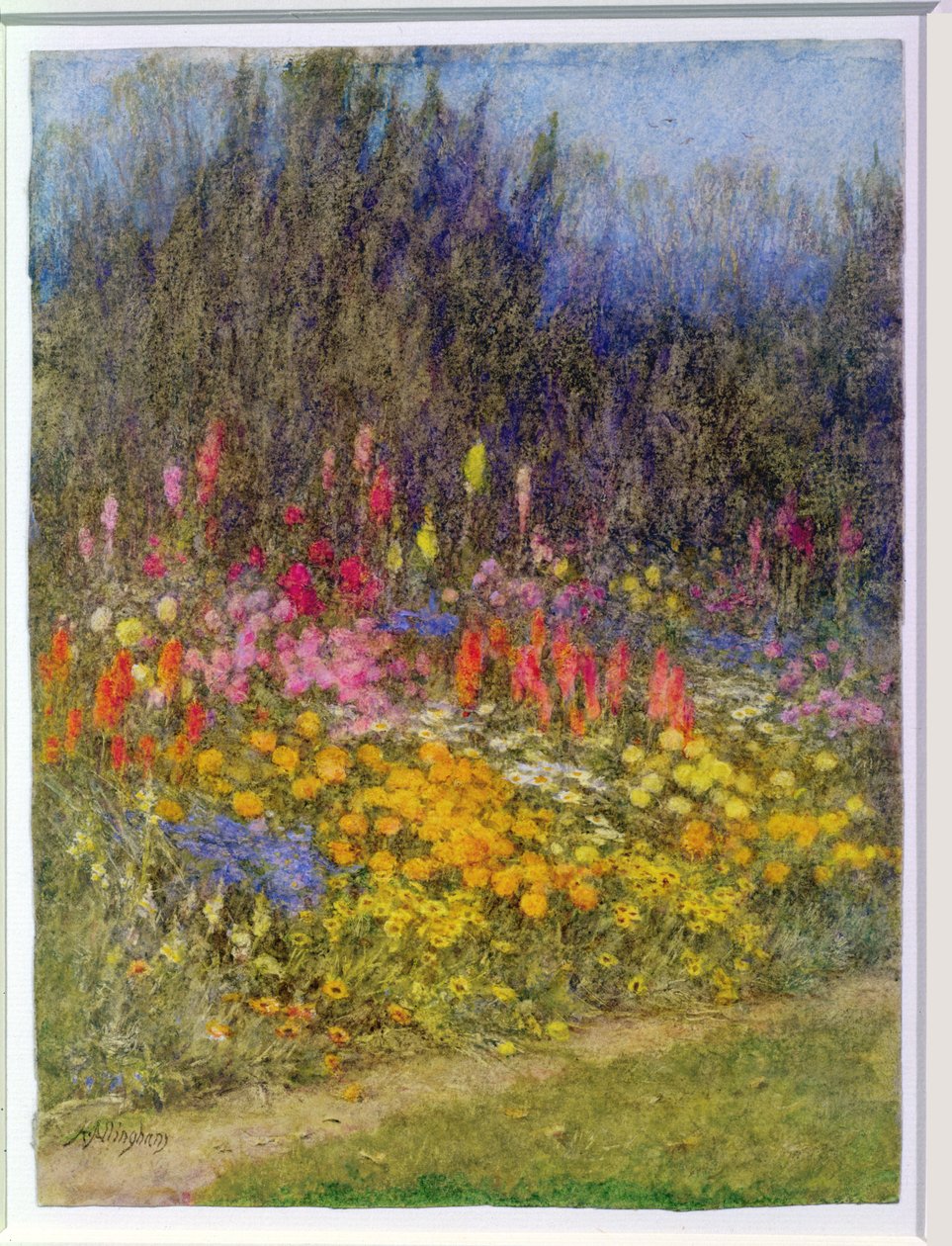 Trochę jesiennej granicy autorstwa Helen Allingham