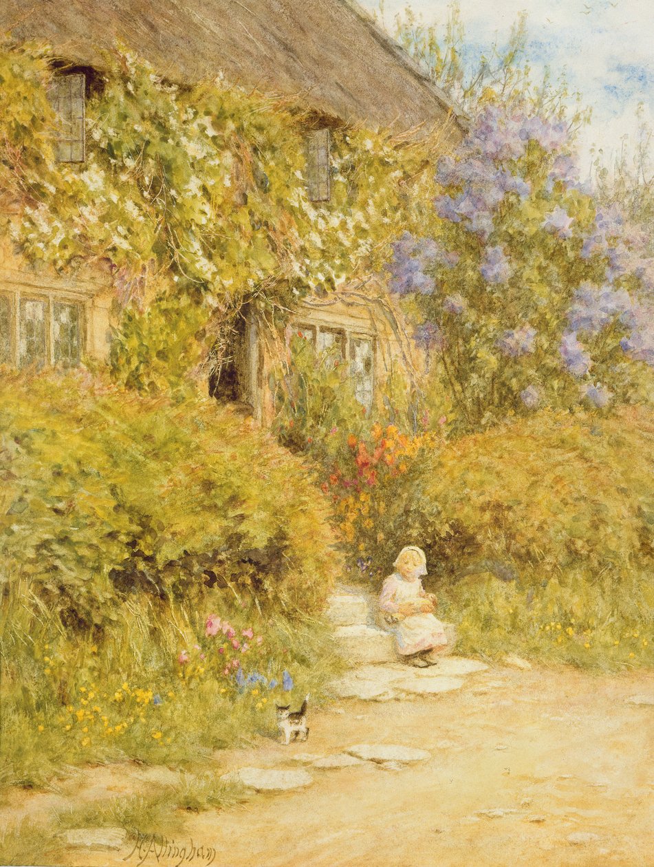Domek w pobliżu Crewkerne autorstwa Helen Allingham