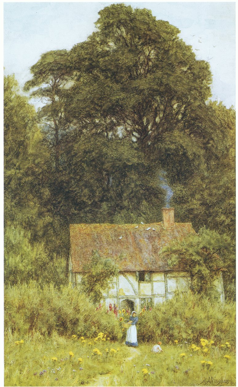 Domek w Brook, niedaleko Witley autorstwa Helen Allingham