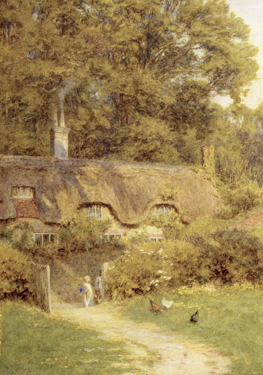 Domek w Farringford, Isle of Wight autorstwa Helen Allingham