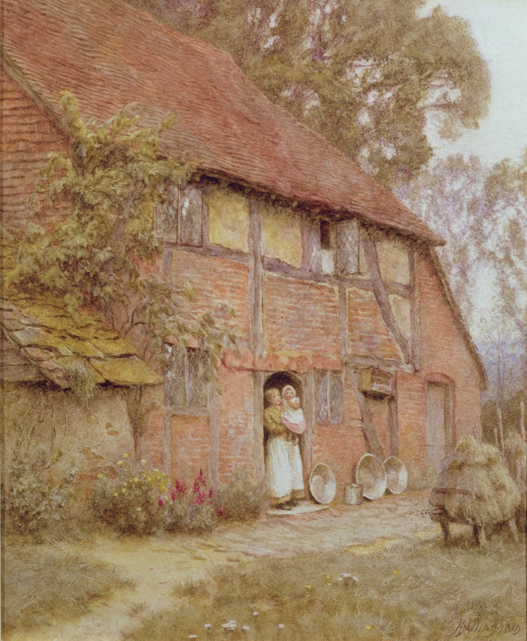 Domek z ulami autorstwa Helen Allingham