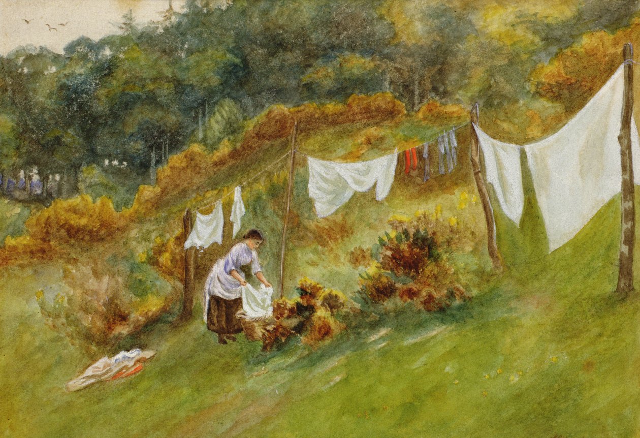 Dzień prania autorstwa Helen Allingham