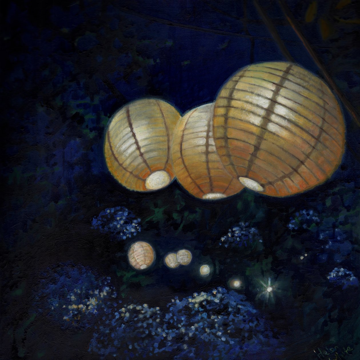 Ogród nocny I, 2014, autorstwa Helen White