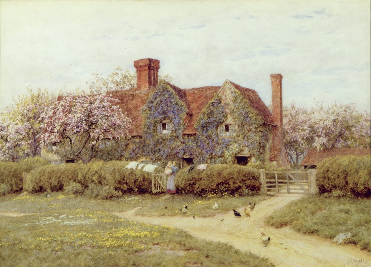 Dom w Buckinghamshire w Penstreet autorstwa Helen Allingham