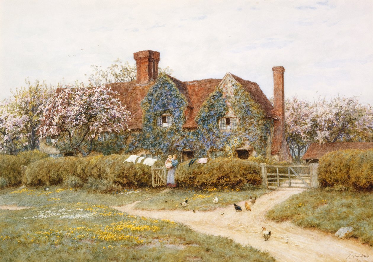Dom Buckinghamshire w Penstreet autorstwa Helen Allingham