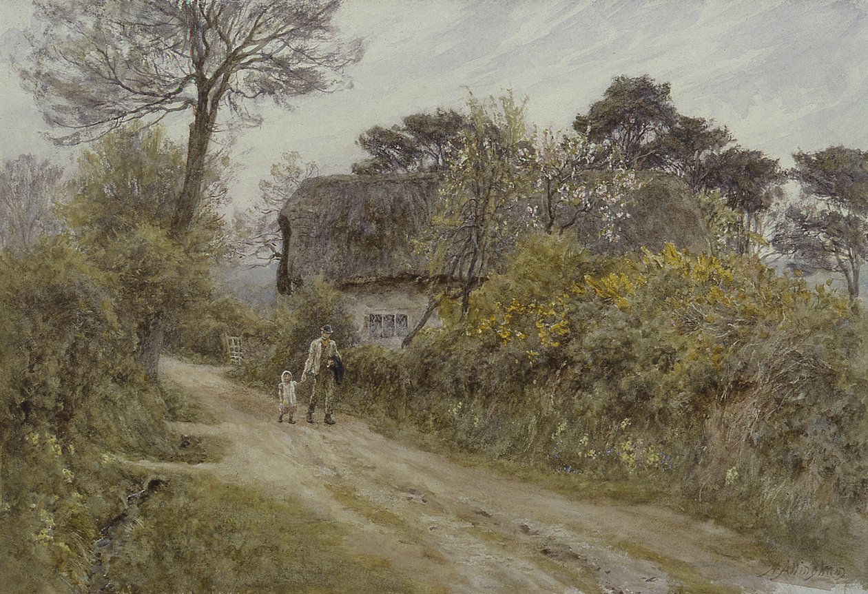 Domek na Wyspie Wight autorstwa Helen Allingham