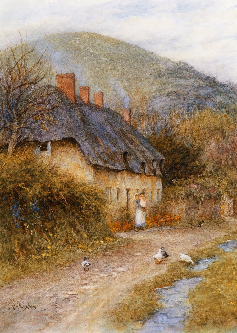 W Symondsbury, niedaleko Bridport, Dorset autorstwa Helen Allingham