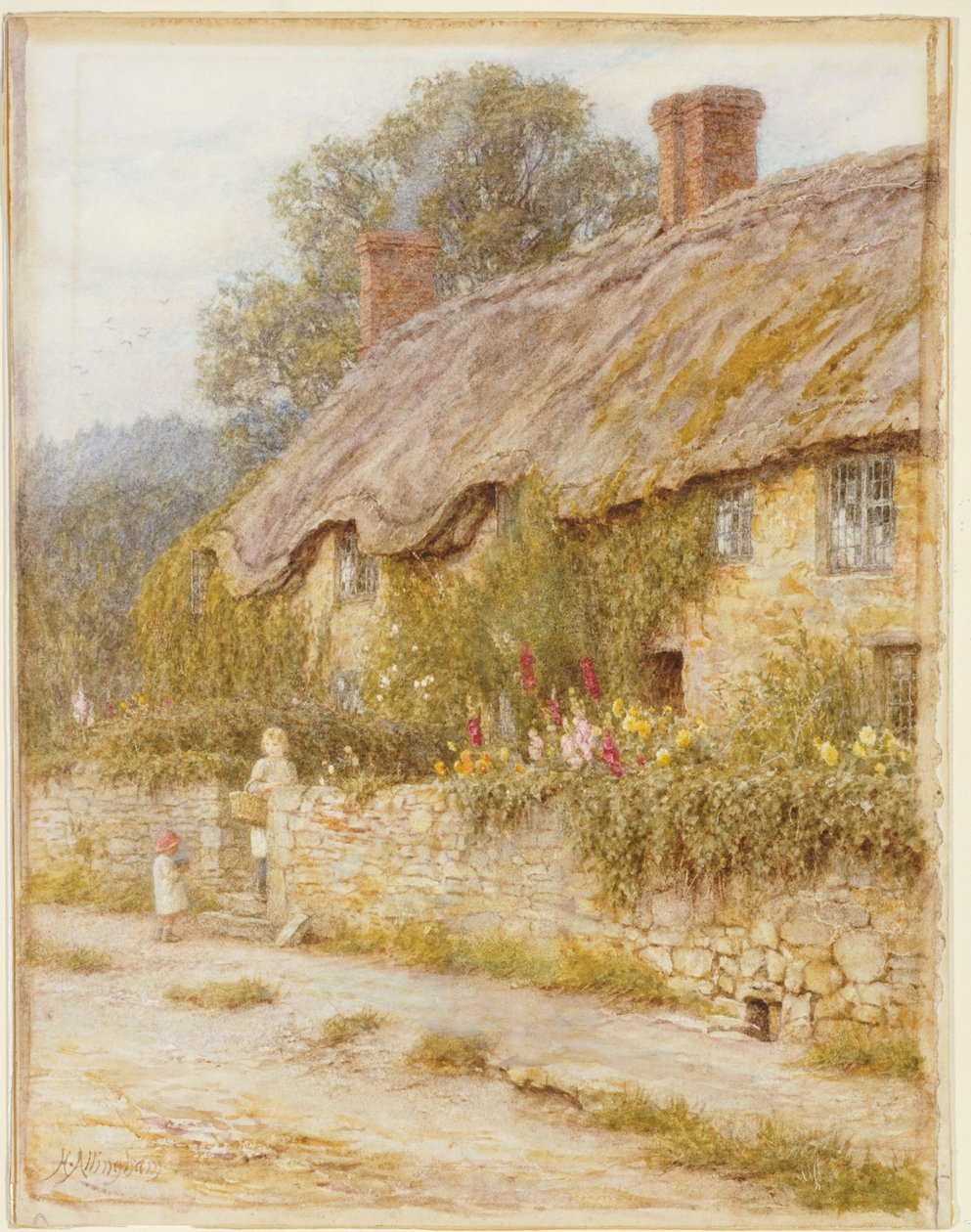 Domek w pobliżu Wells, Somerset autorstwa Helen Allingham