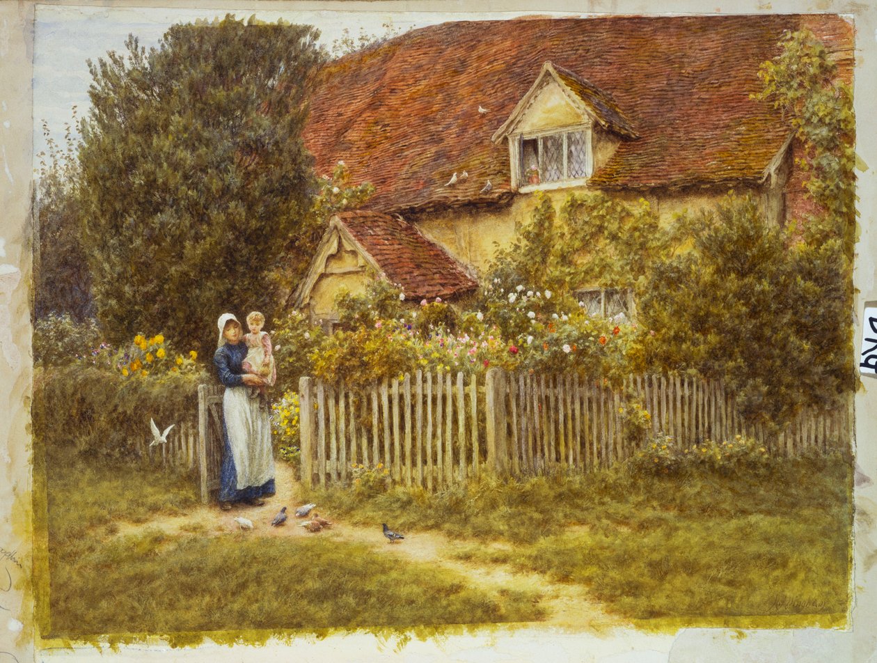 Farma East End, Moss Lane, Pinner autorstwa Helen Allingham
