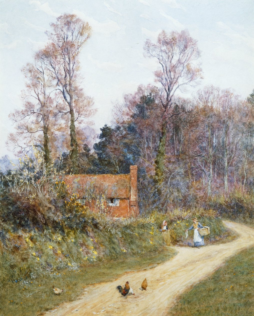 Na Witley Lane autorstwa Helen Allingham