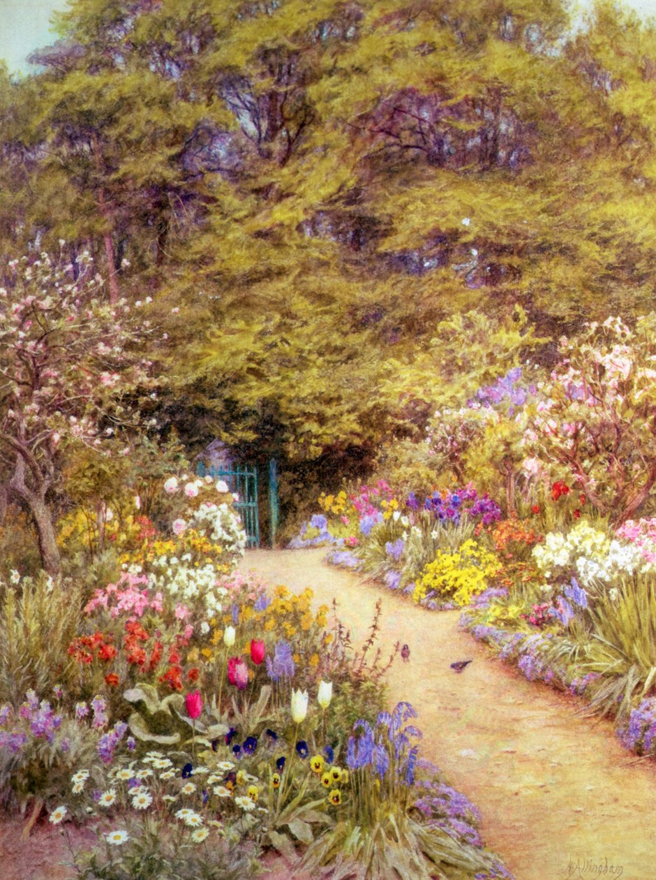 Ogród kuchenny, Farringford autorstwa Helen Allingham