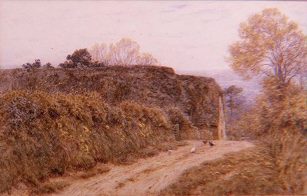 Stara stodoła, Beaminster, Dorset autorstwa Helen Allingham