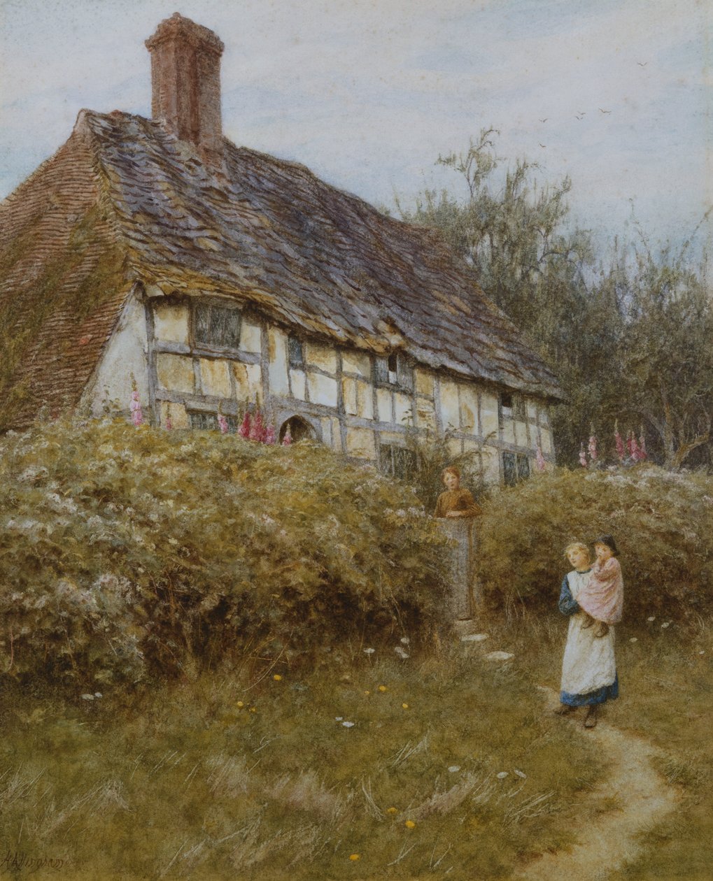 Dom księdza, West Hoathly autorstwa Helen Allingham