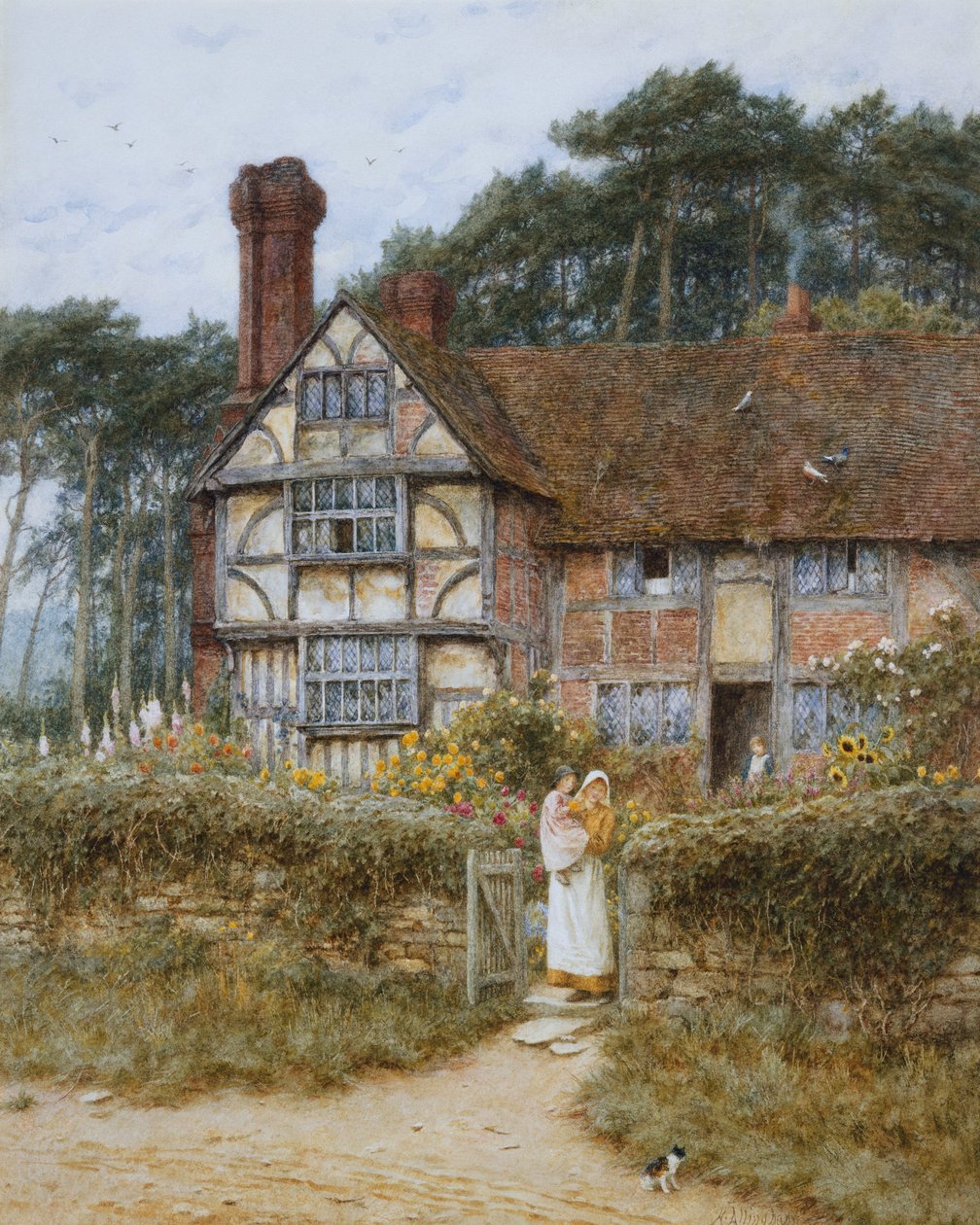Farma Unstead, Godalming autorstwa Helen Allingham