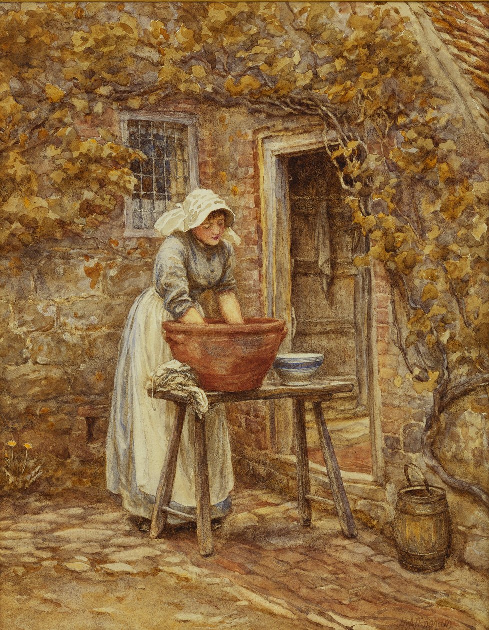 Dzień prania, autorstwa Helen Allingham