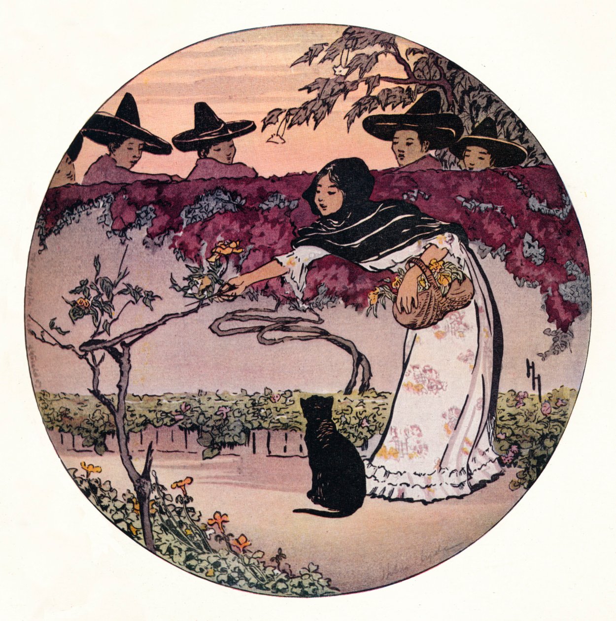 Meksykańska kokietka, 1912 autorstwa Helen Hyde