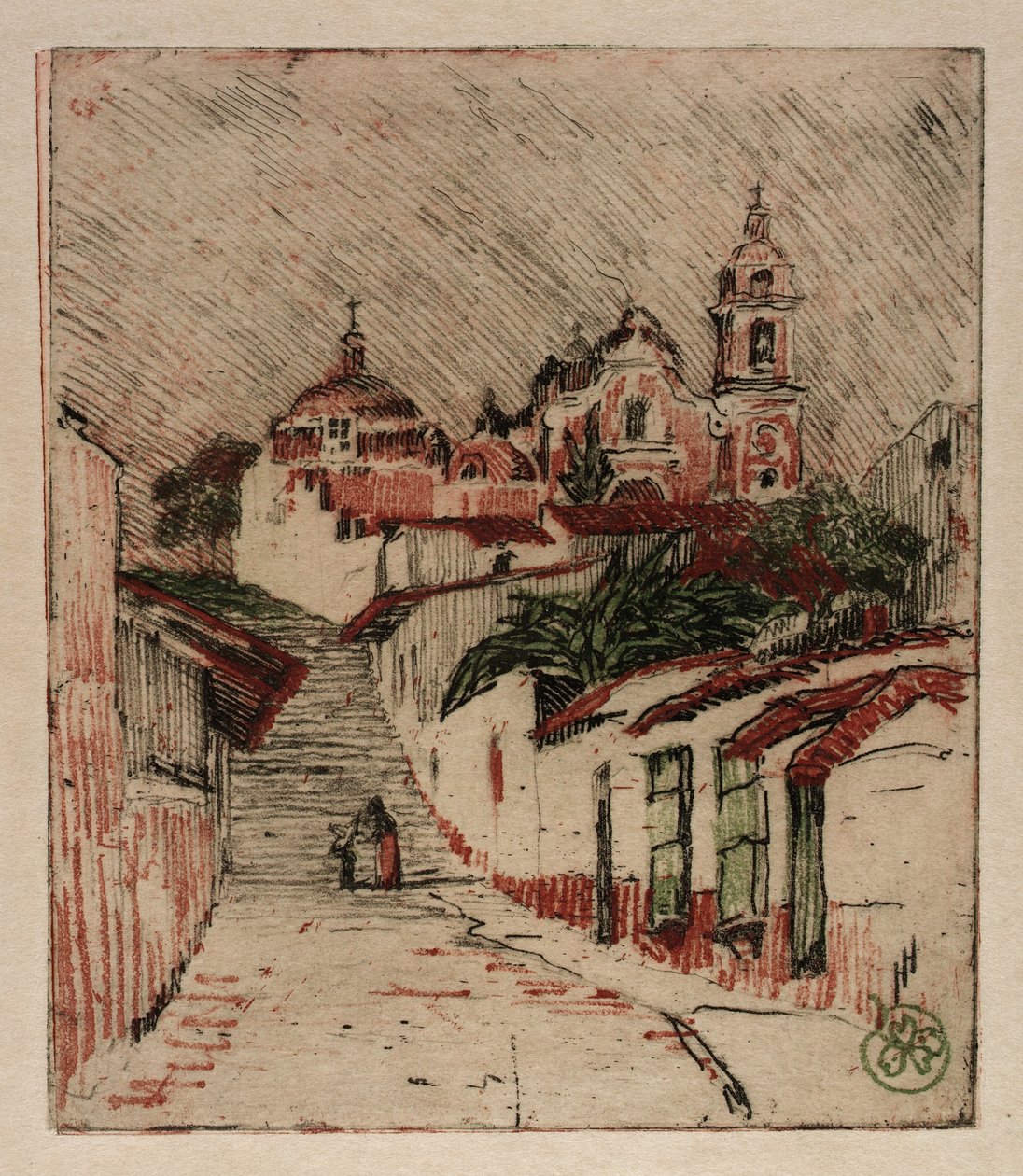 Kościół w Cuernavaca, Meksyk autorstwa Helen Hyde