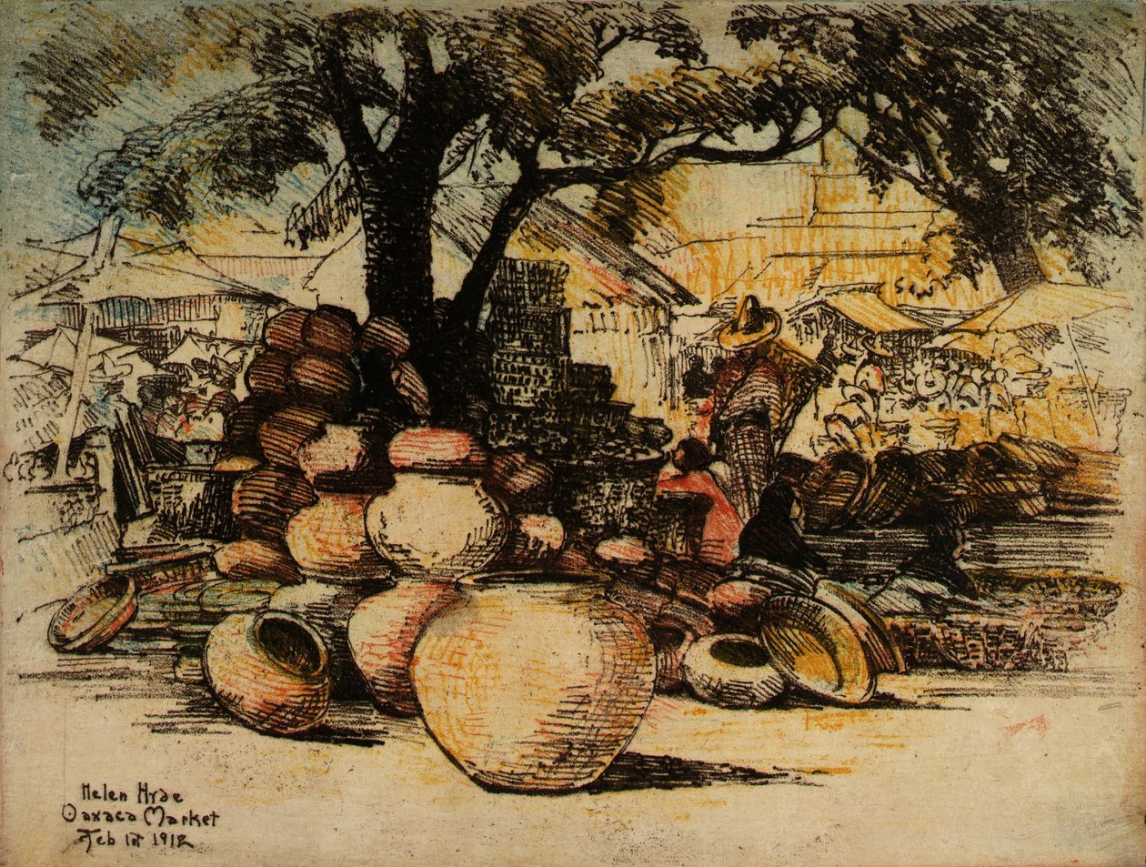 Rynek Oaxaca autorstwa Helen Hyde