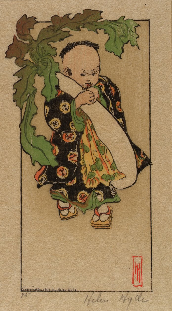 Daikon i dziecko autorstwa Helen Hyde