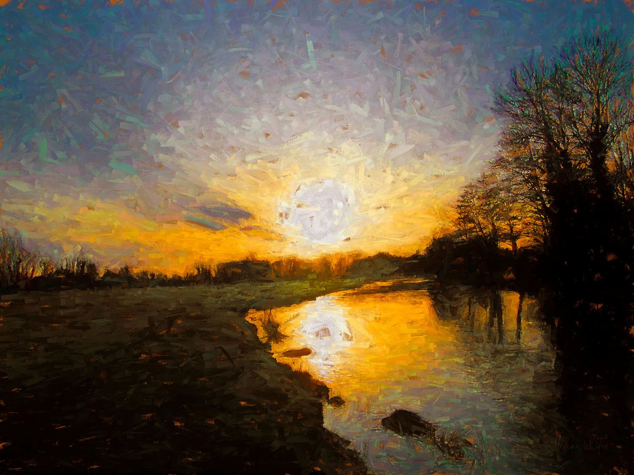 Wypolerowana rzeka, 2018 autorstwa Helen White