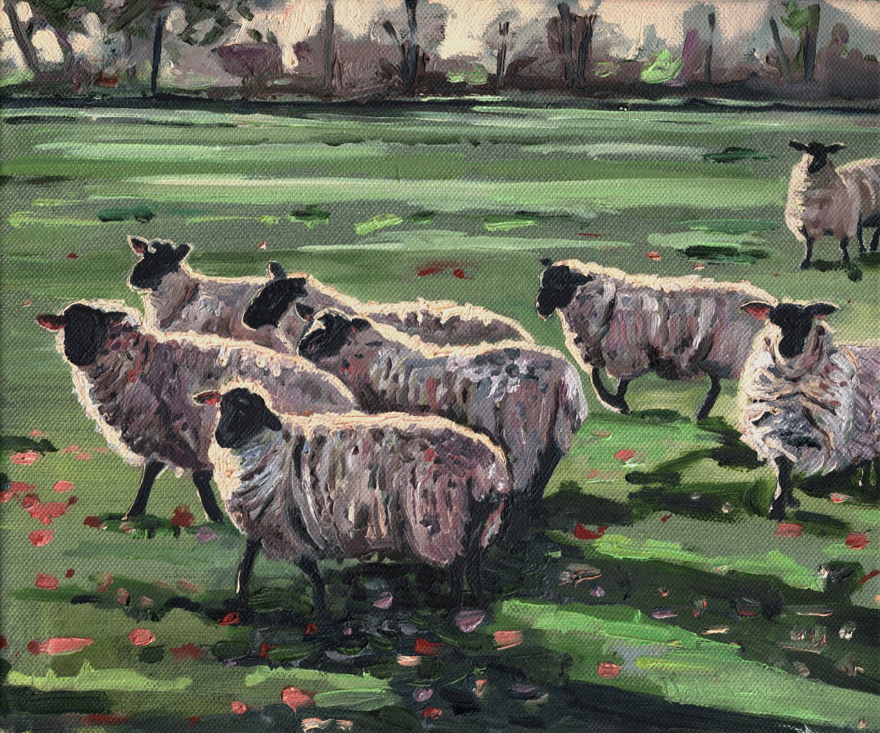 Ciekawskie stado II, 2009, autorstwa Helen White
