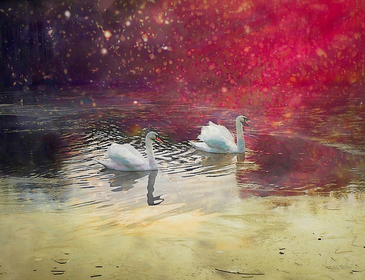 Oszronione Jezioro, 2019 autorstwa Helen White