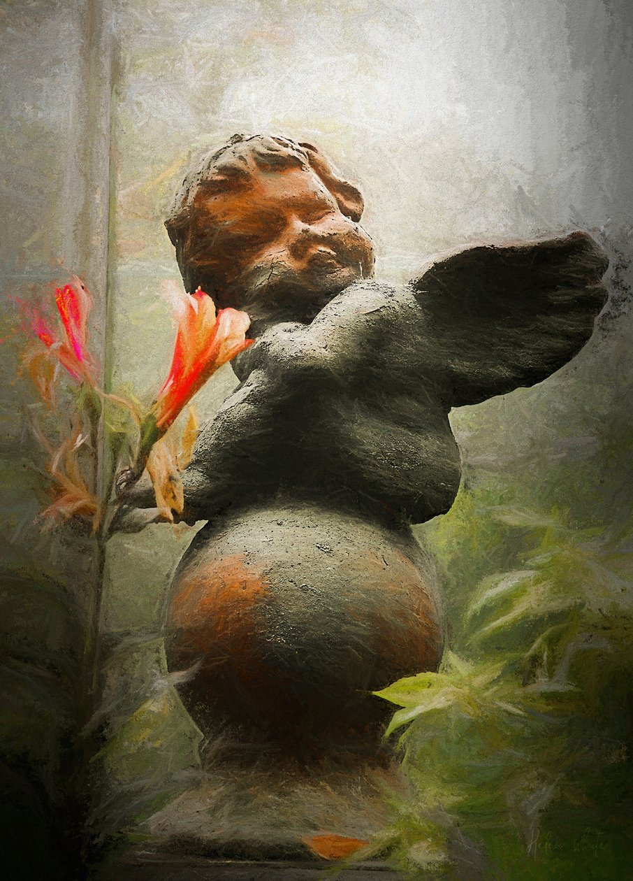 Śpiący aniołek, 2018, autorstwa Helen White