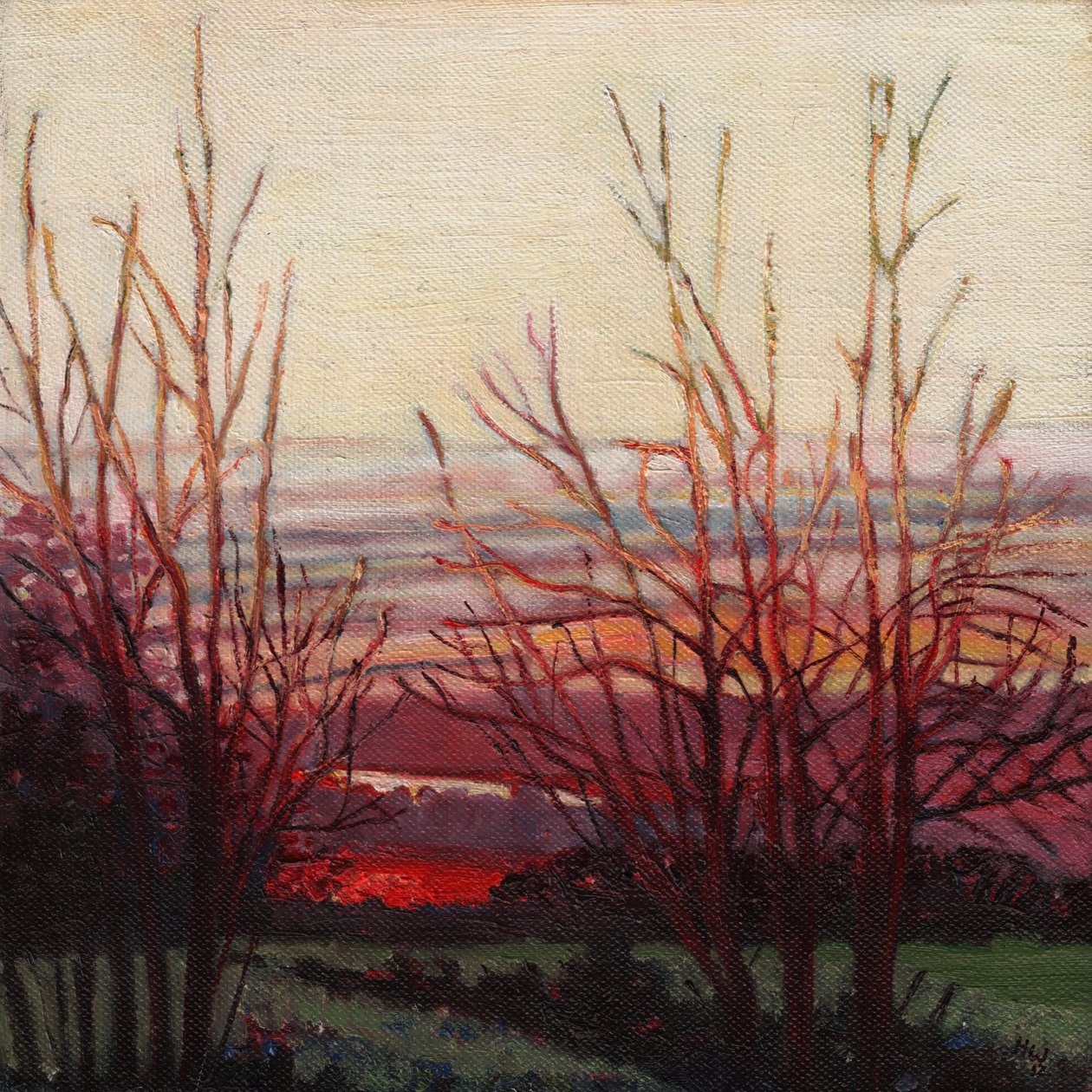 Zimowe światło, 2012, autorstwa Helen White