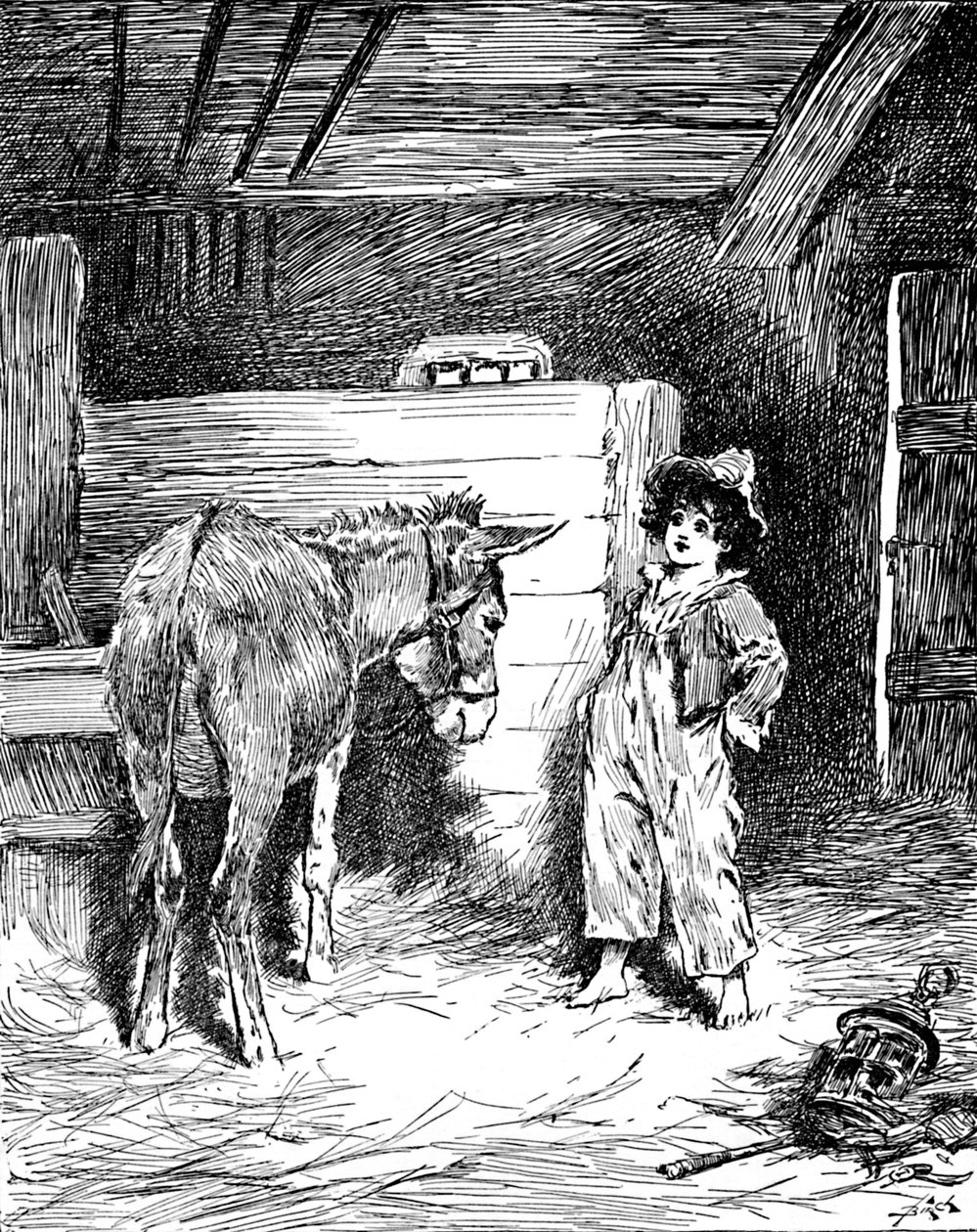 Piccino i jego przyjaciel Osioł, ok. 1900 autorstwa Helena J. Maguire
