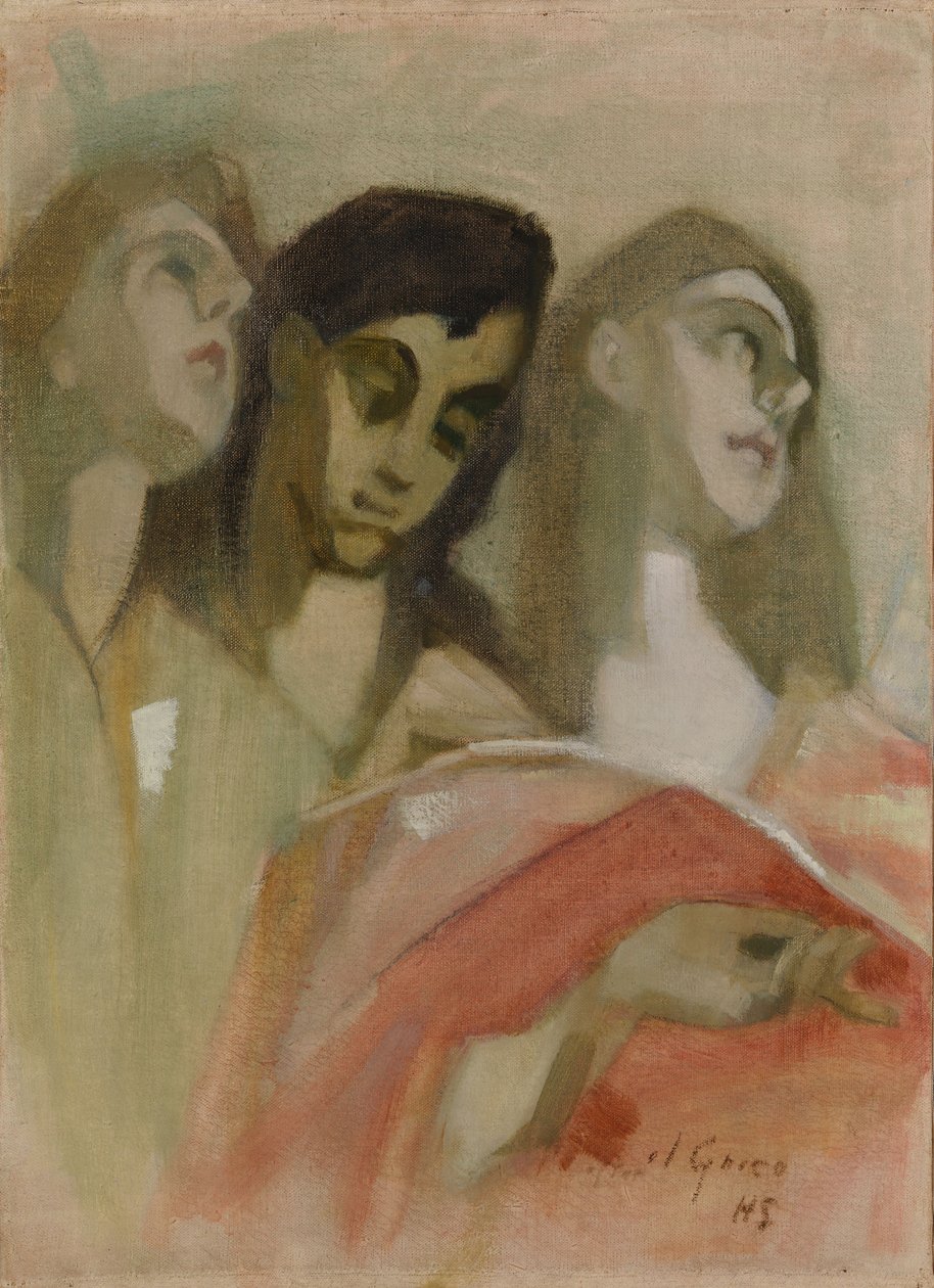 „Fragment anioła”, według El Greco autorstwa Helene Schjerfbeck